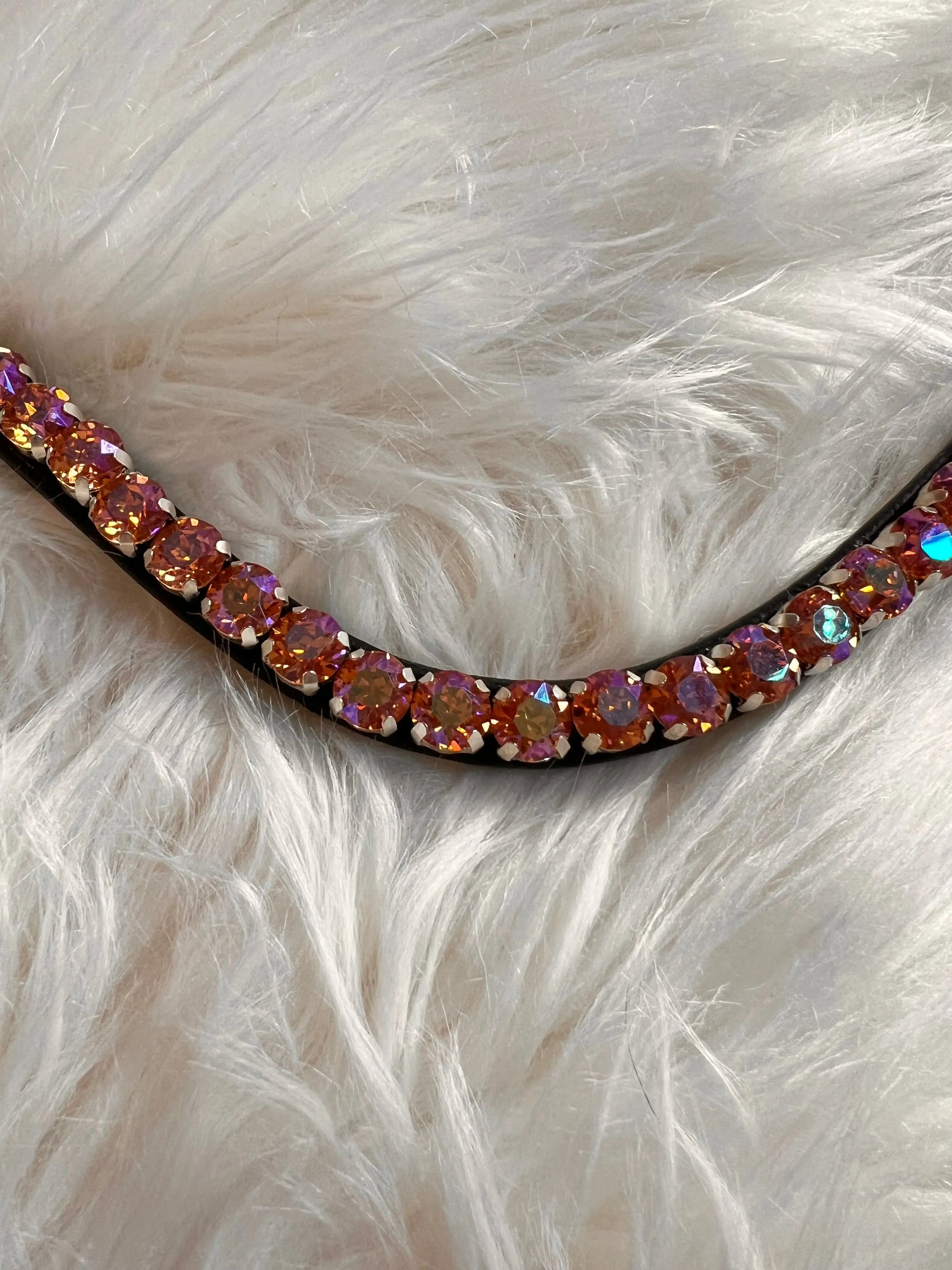 Stirnriemen Orange CR-Harmonyequestrian