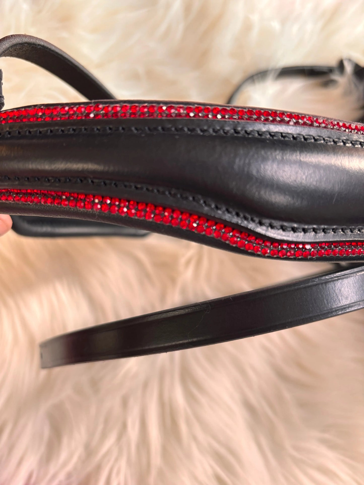 Nasenriemen Crystal Red CR-Harmonyequestrian