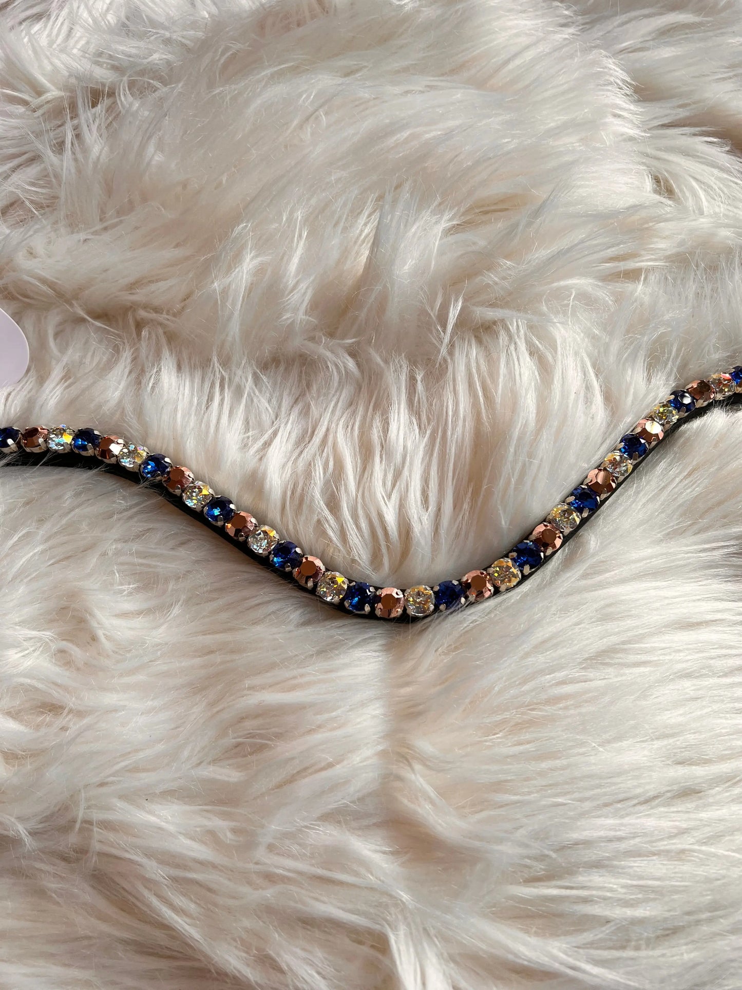 Stirnriemen Blue Roségold CR-Harmonyequestrian