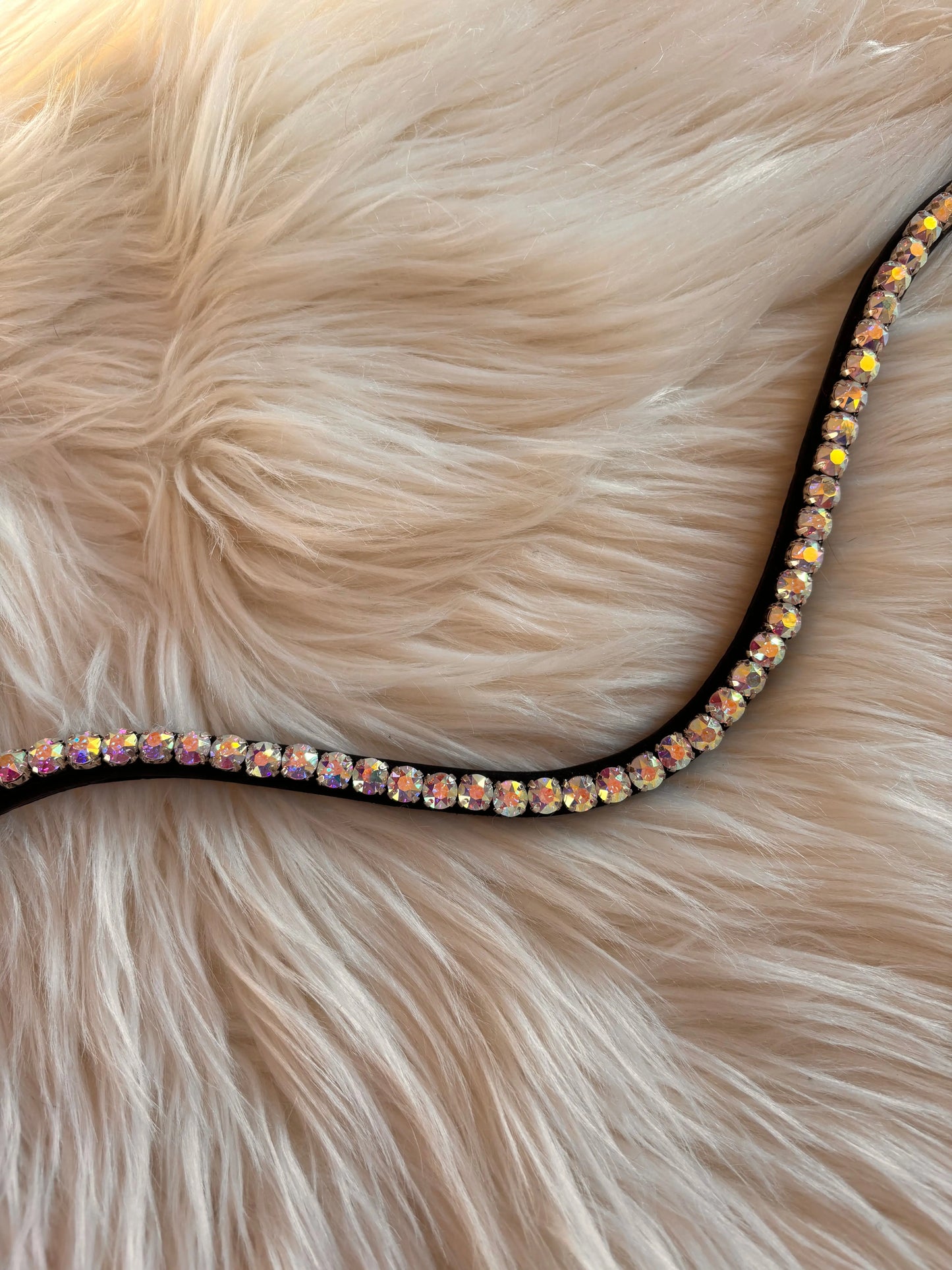 Stirnriemen Diamond Star Slim Size bis Big Size Crystals CR-Harmonyequestrian