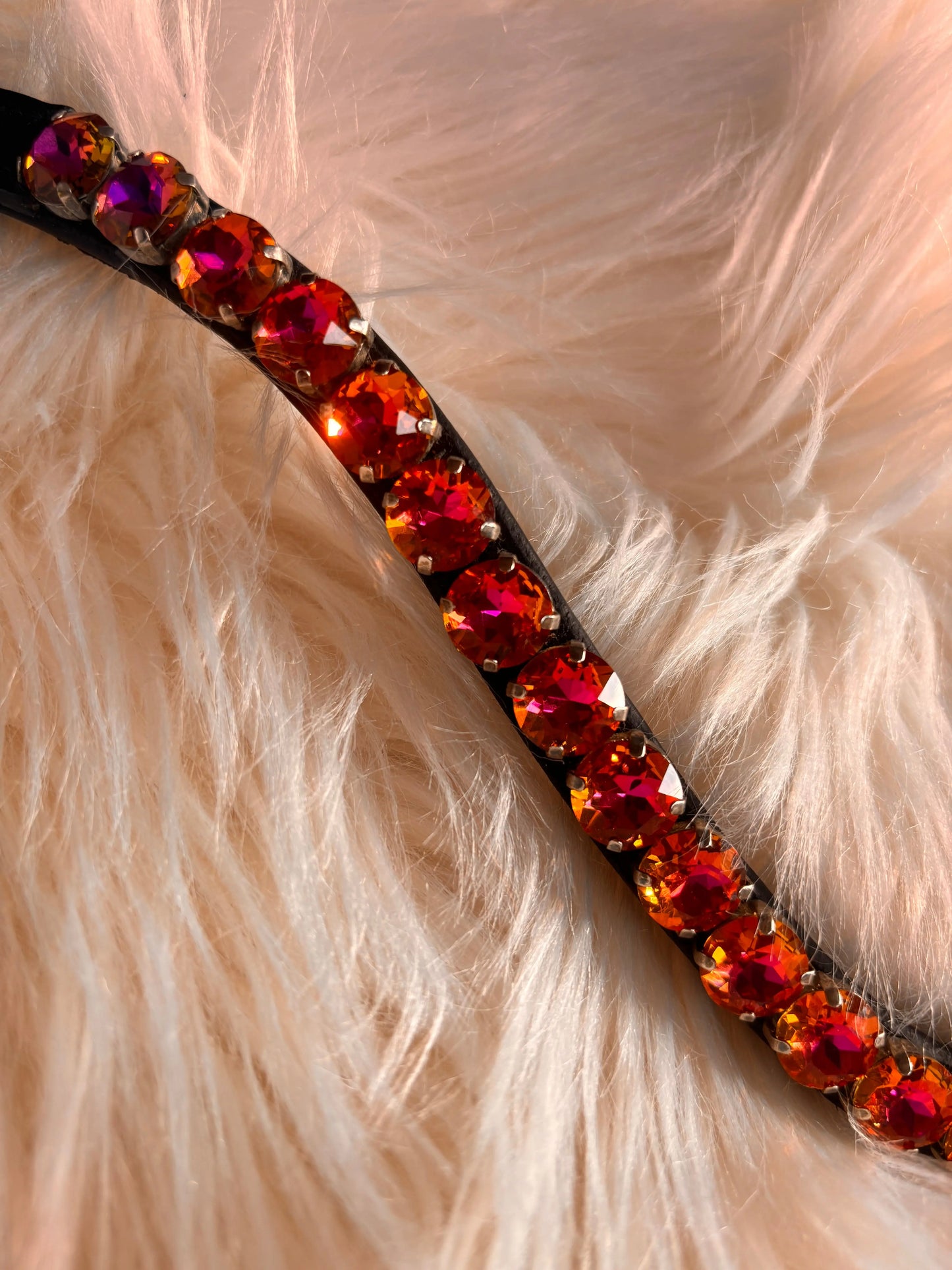 Big Phoenix Glow Bandeau de front 12mm Cristaux Vue d'ensemble