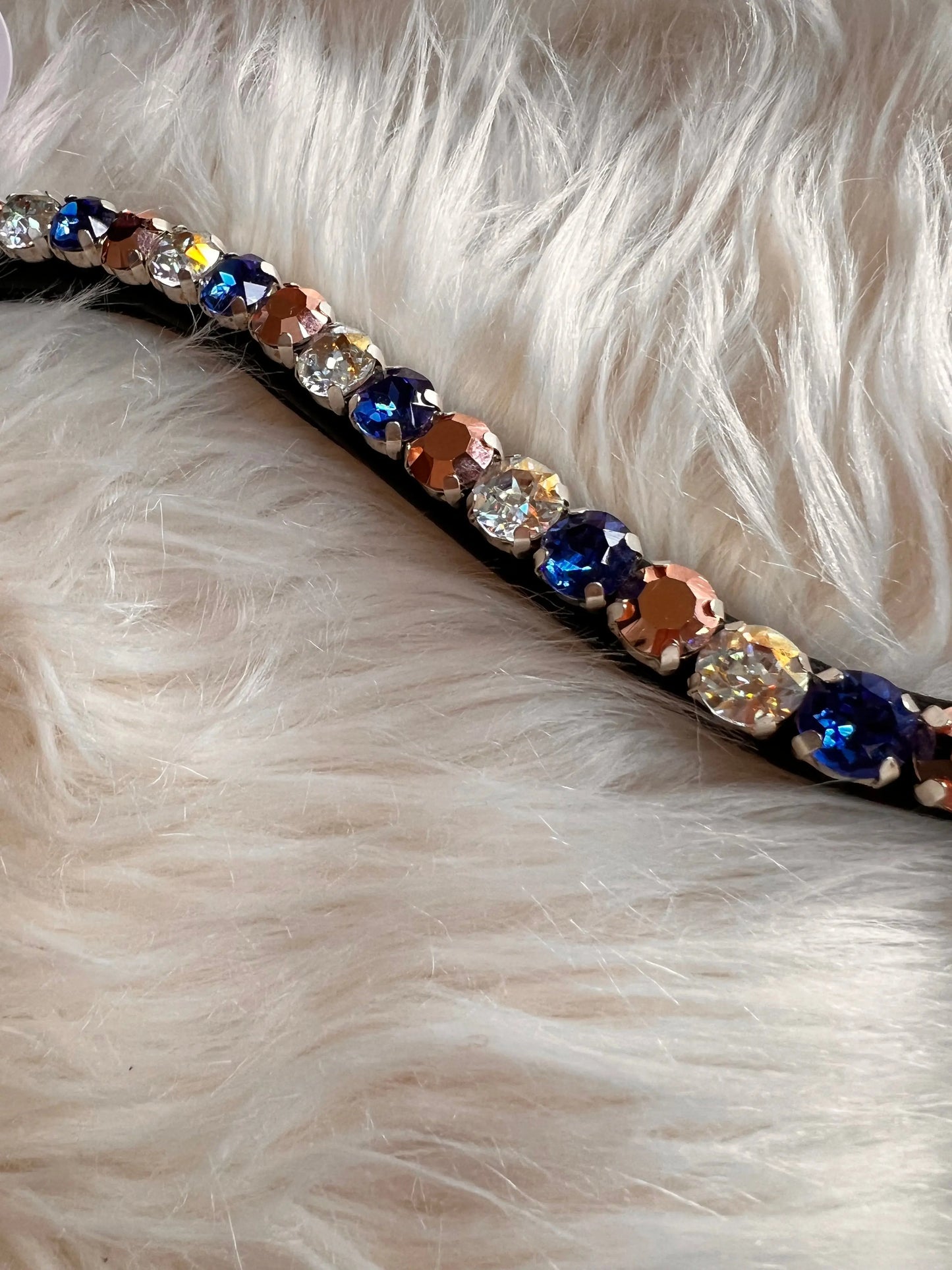 Stirnriemen Blue Roségold CR-Harmonyequestrian