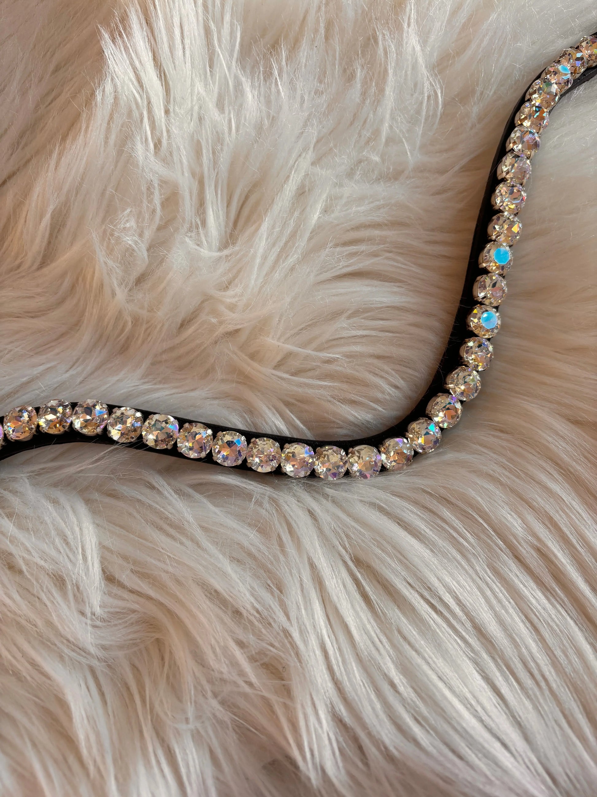 Brauner Stirnriemen Big Light - CR-Harmonyequestrian Stirnriemen