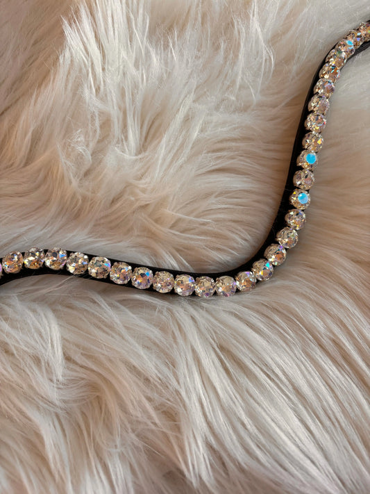 Brauner Stirnriemen Big Light - CR-Harmonyequestrian Stirnriemen