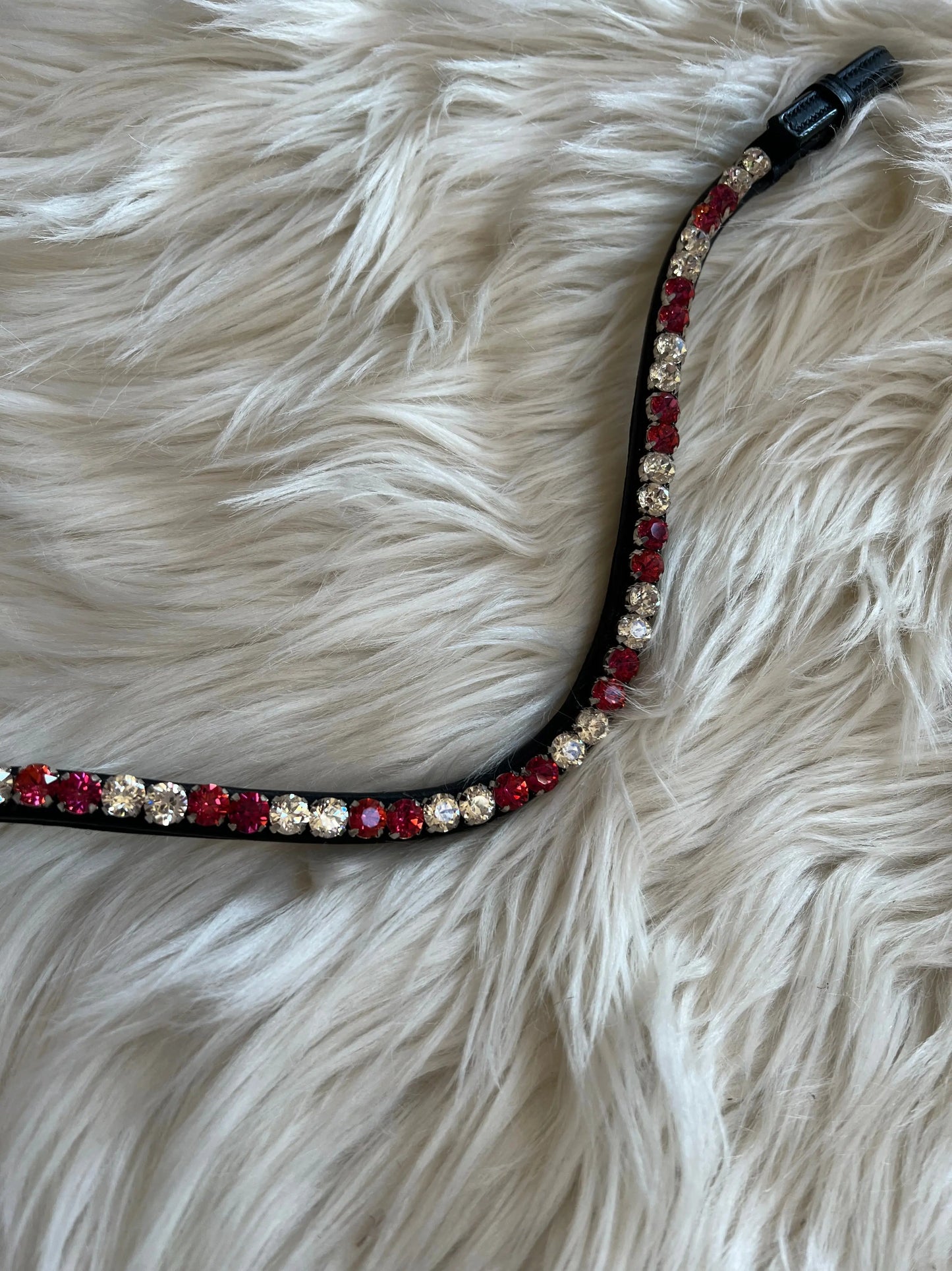 Stirnriemen Slim Scarlet Spark CR-Harmonyequestrian