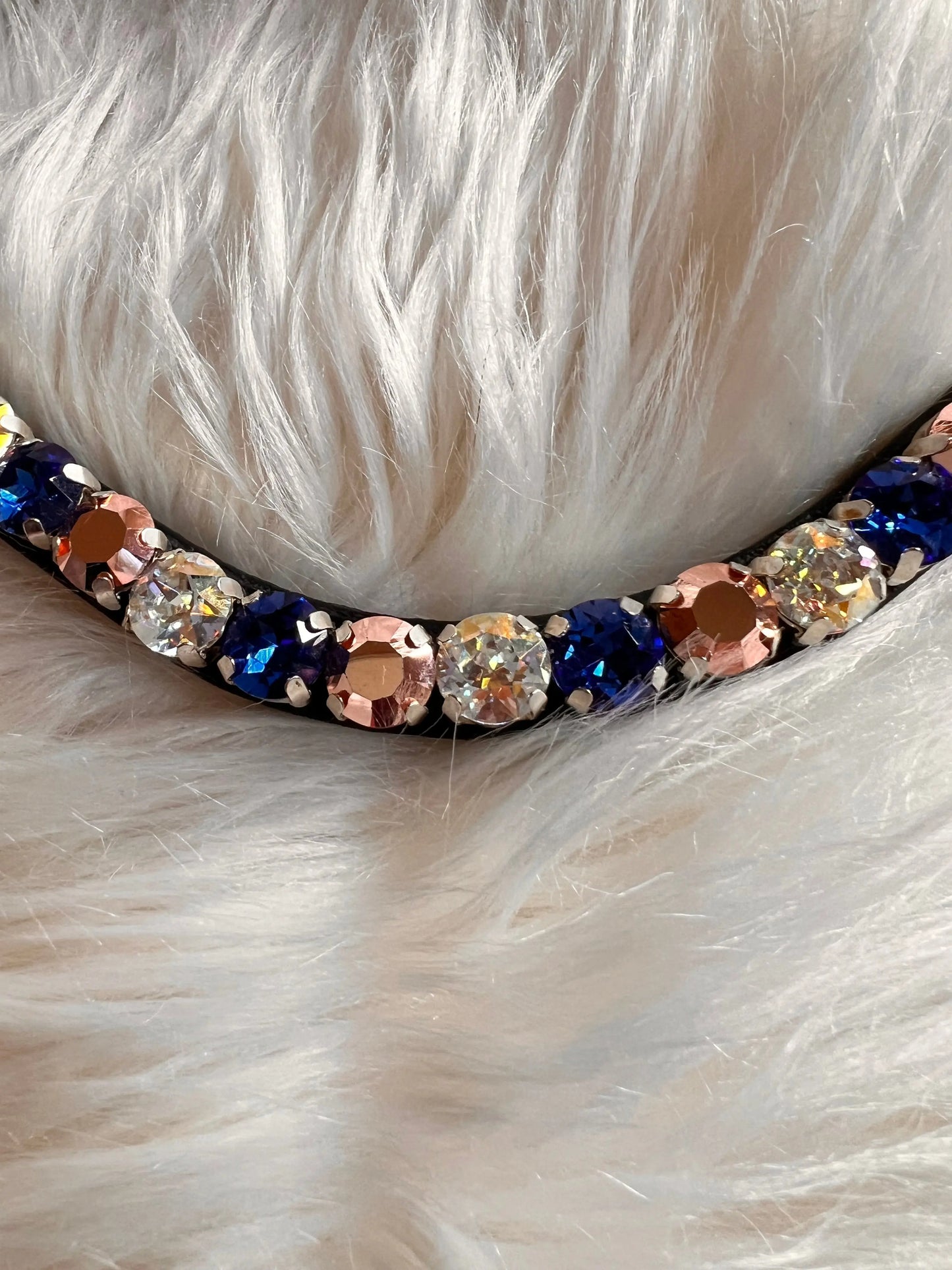 Stirnriemen Blue Roségold CR-Harmonyequestrian