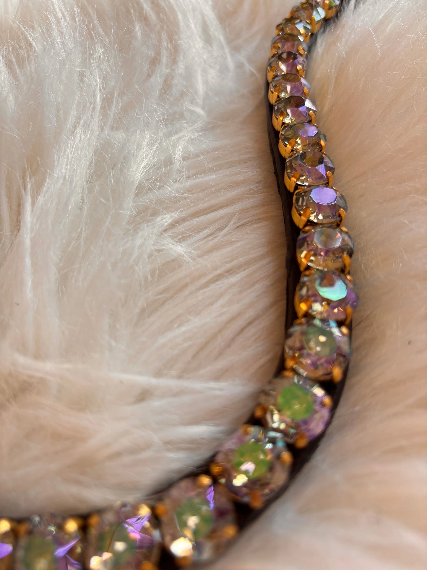 Brauner Stirnriemen Big Ghost Light CR-Harmonyequestrian