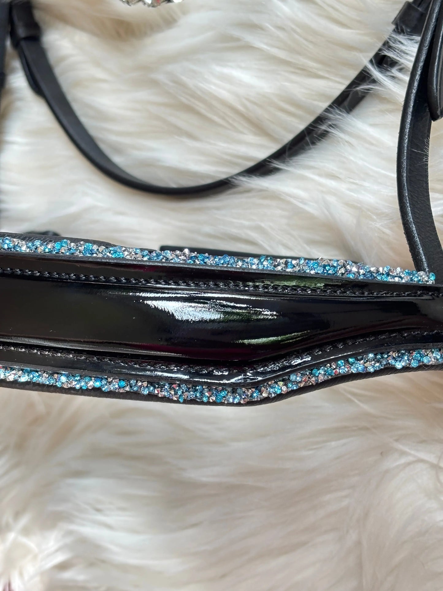 Nasenriemen Crystal Rocks Light Blue CR-Harmonyequestrian