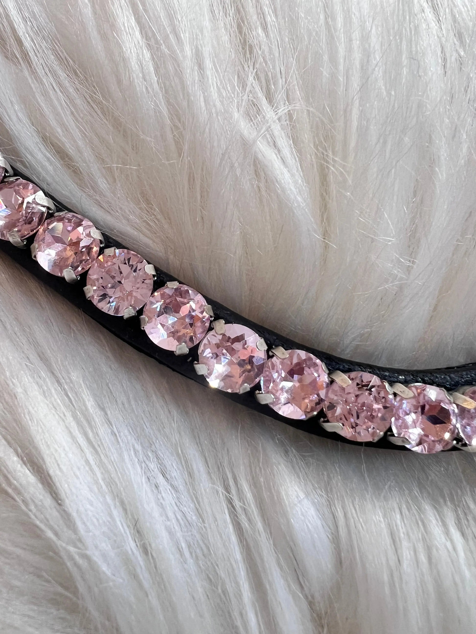 Stirnriemen Slim Rosa CR-Harmonyequestrian