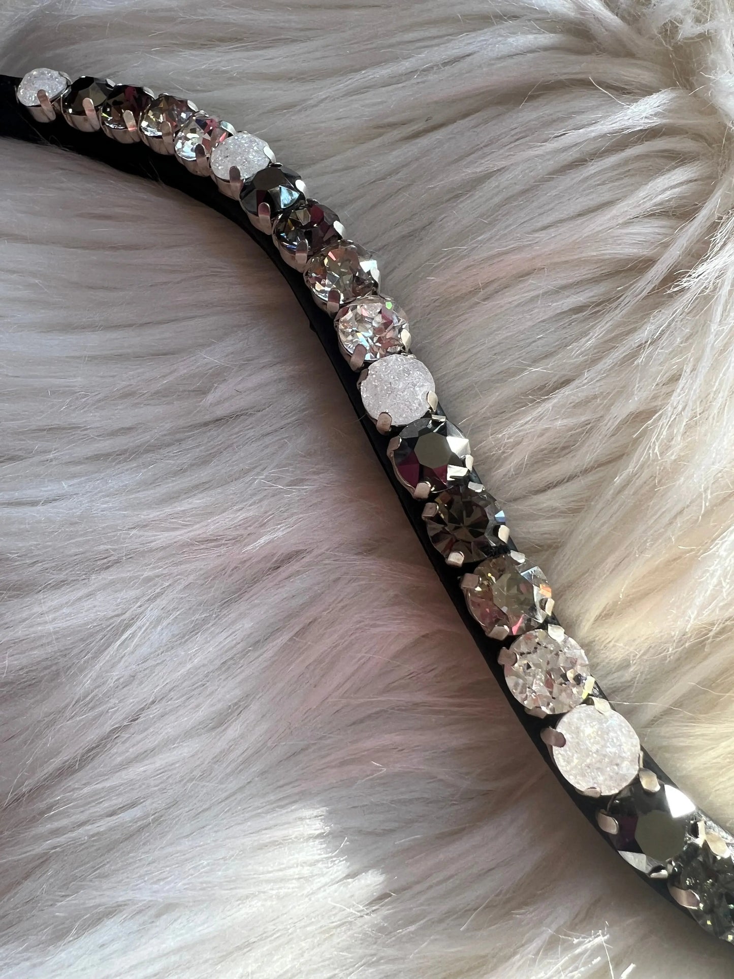 Stirnriemen Black & White CR-Harmonyequestrian