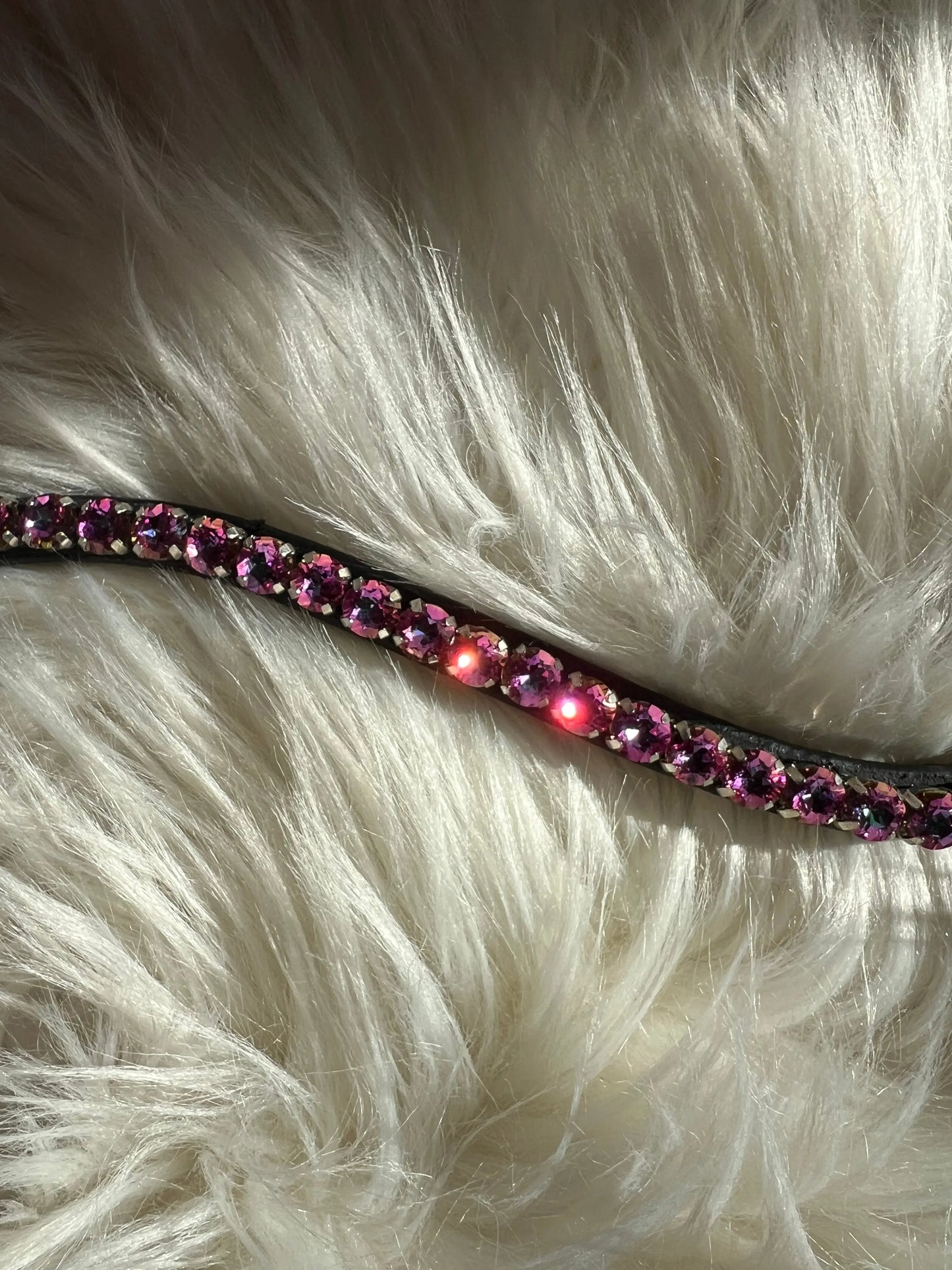 Slim Birdie Stirnriemen Crystal-Detail Nahaufnahme
