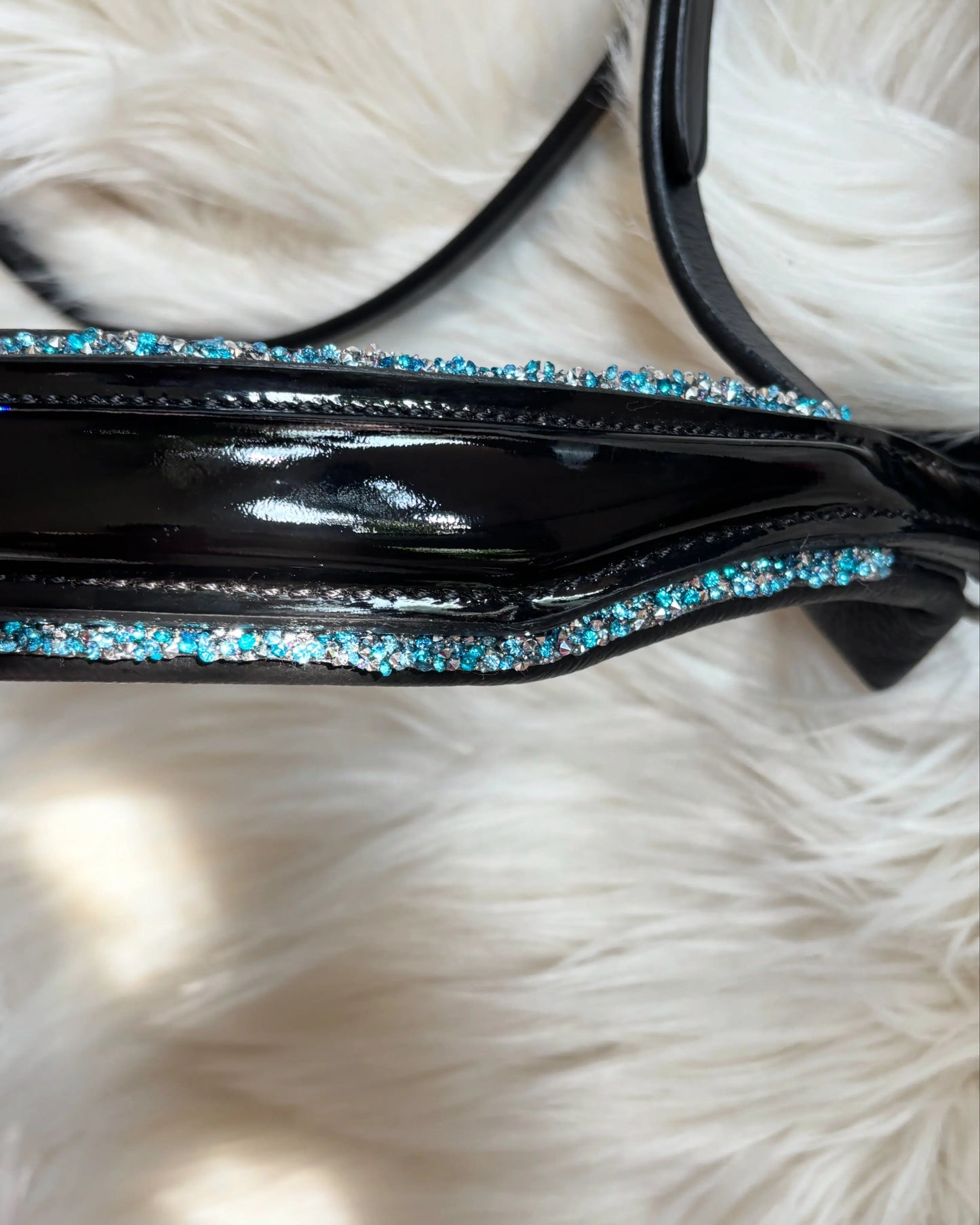 Nasenriemen Crystal Rocks Light Blue CR-Harmonyequestrian
