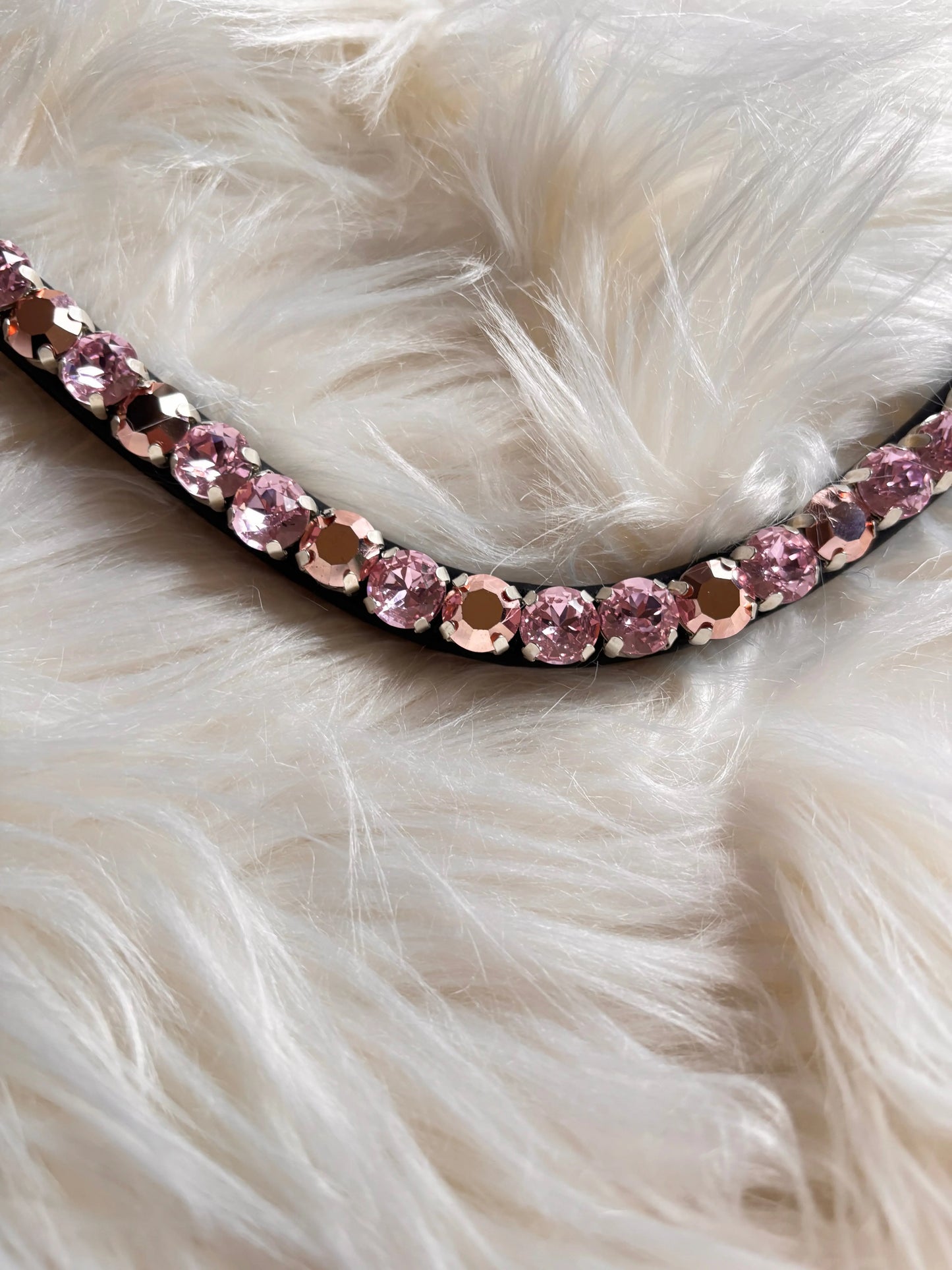 Stirnriemen Rosa / Roségold CR-Harmonyequestrian