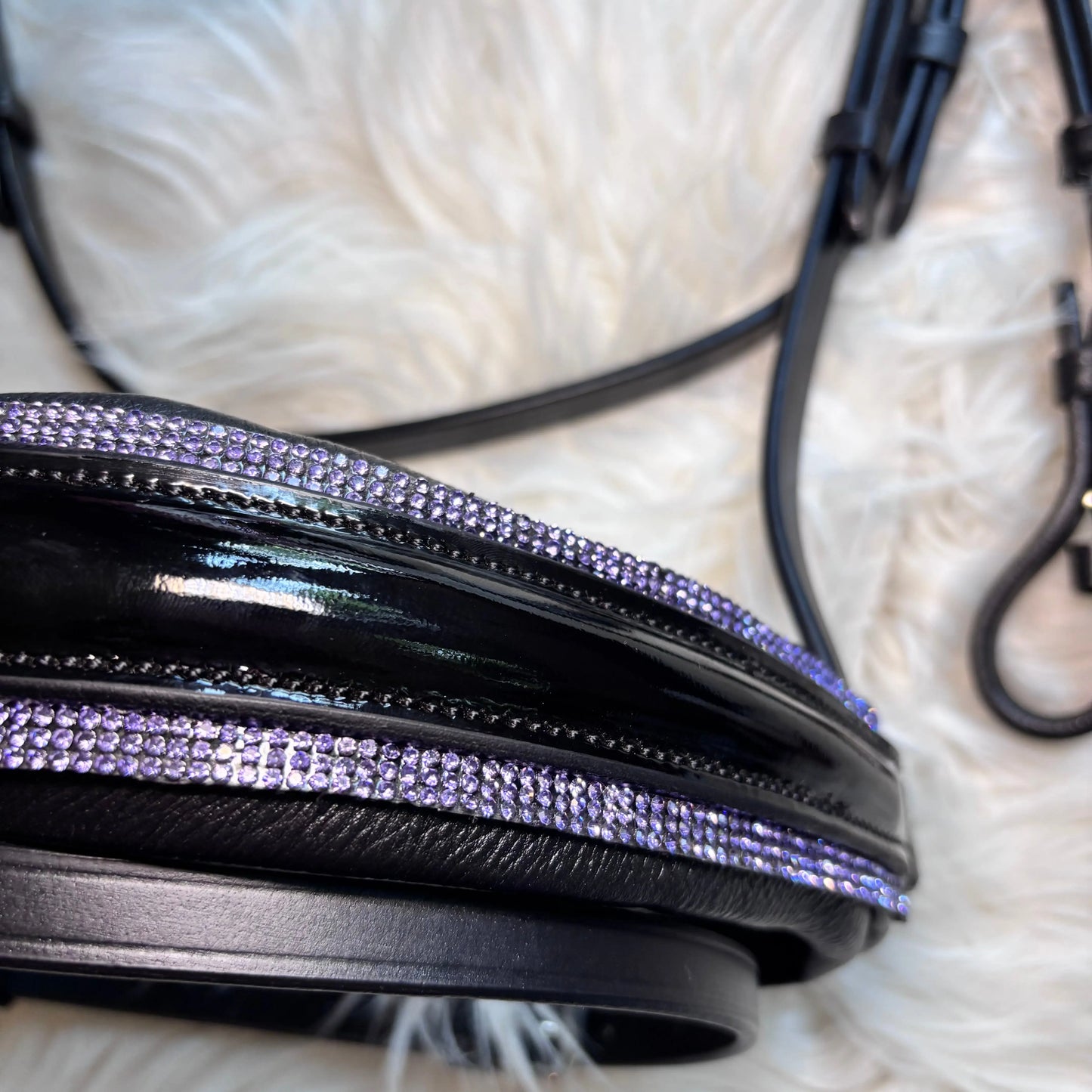 Kristall-Trense "Purple Elegance" - CR-Harmonyequestrian