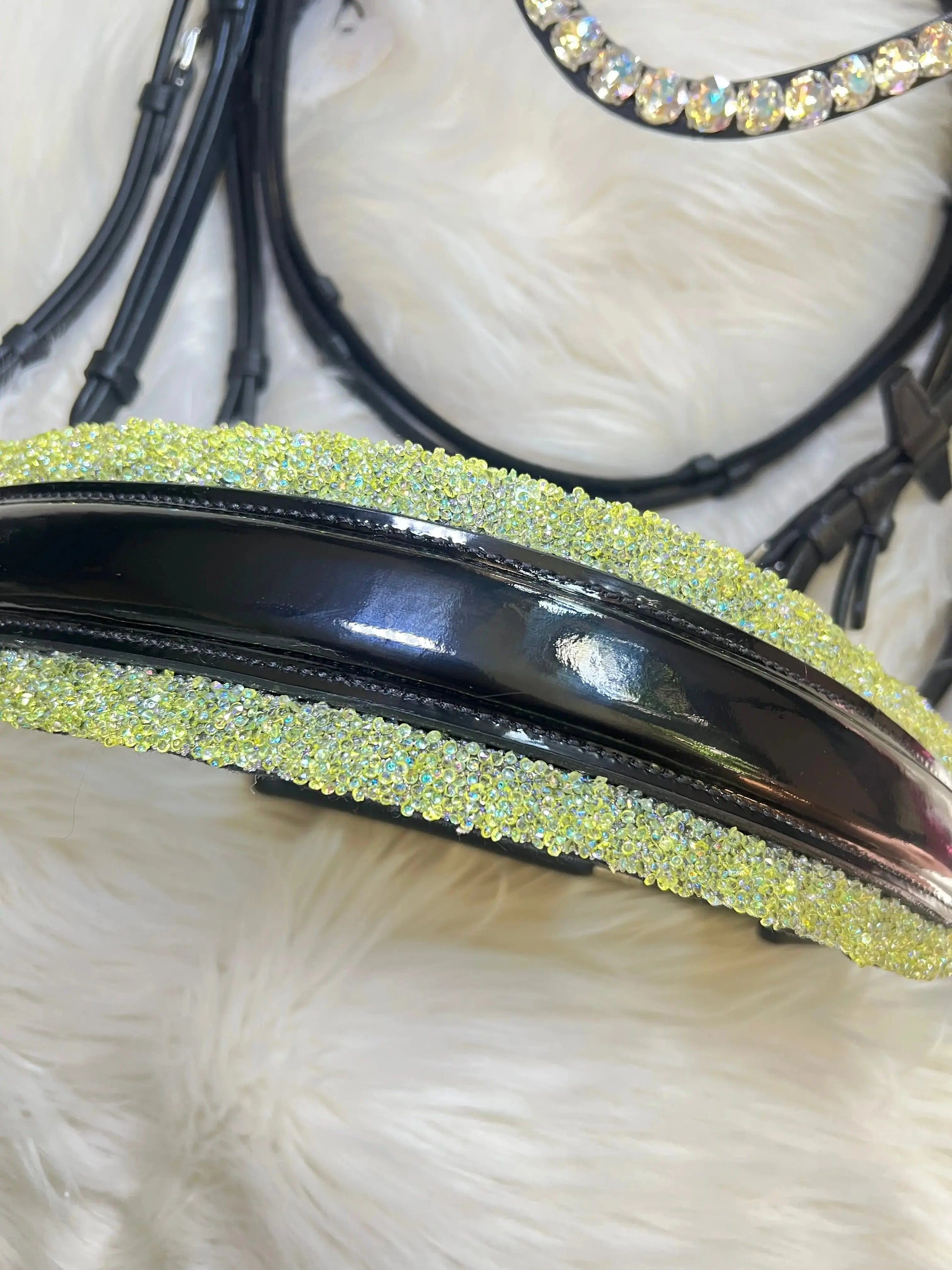 Lime Crystal Deluxe Trense mit oder ohne Sperrriemen CR-Harmonyequestrian