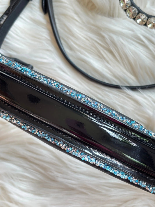 Nasenriemen Crystal Rocks Light Blue CR-Harmonyequestrian