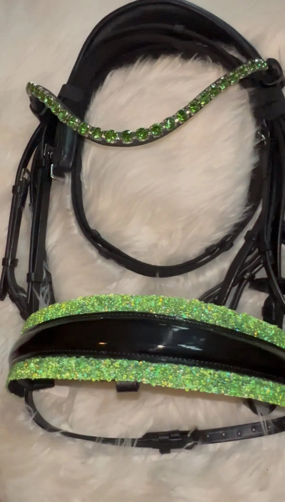 Green Glow Deluxe Trense mit oder ohne Sperrriemen - CR-Harmonyequestrian