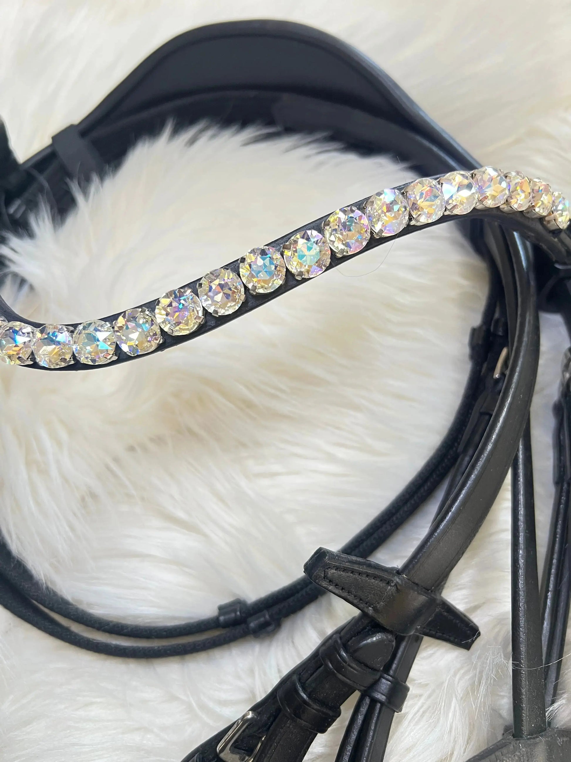 Lime Crystal Deluxe Trense mit oder ohne Sperrriemen CR-Harmonyequestrian