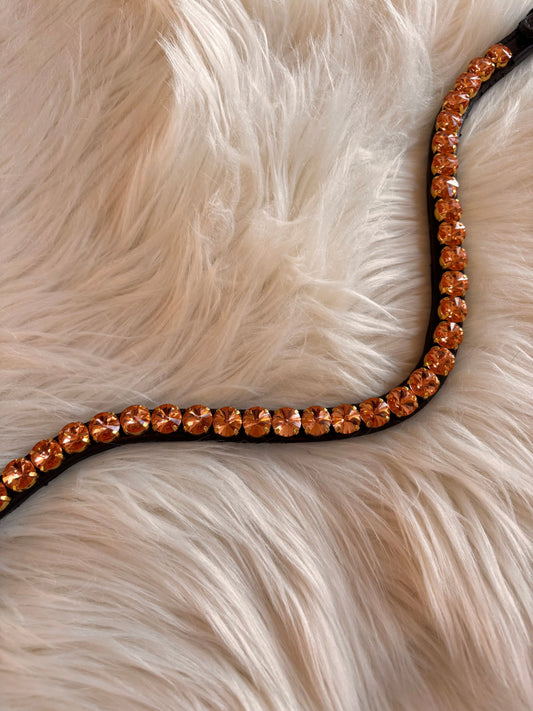 Brauner Stirnriemen Big Sun - CR-Harmonyequestrian Stirnriemen