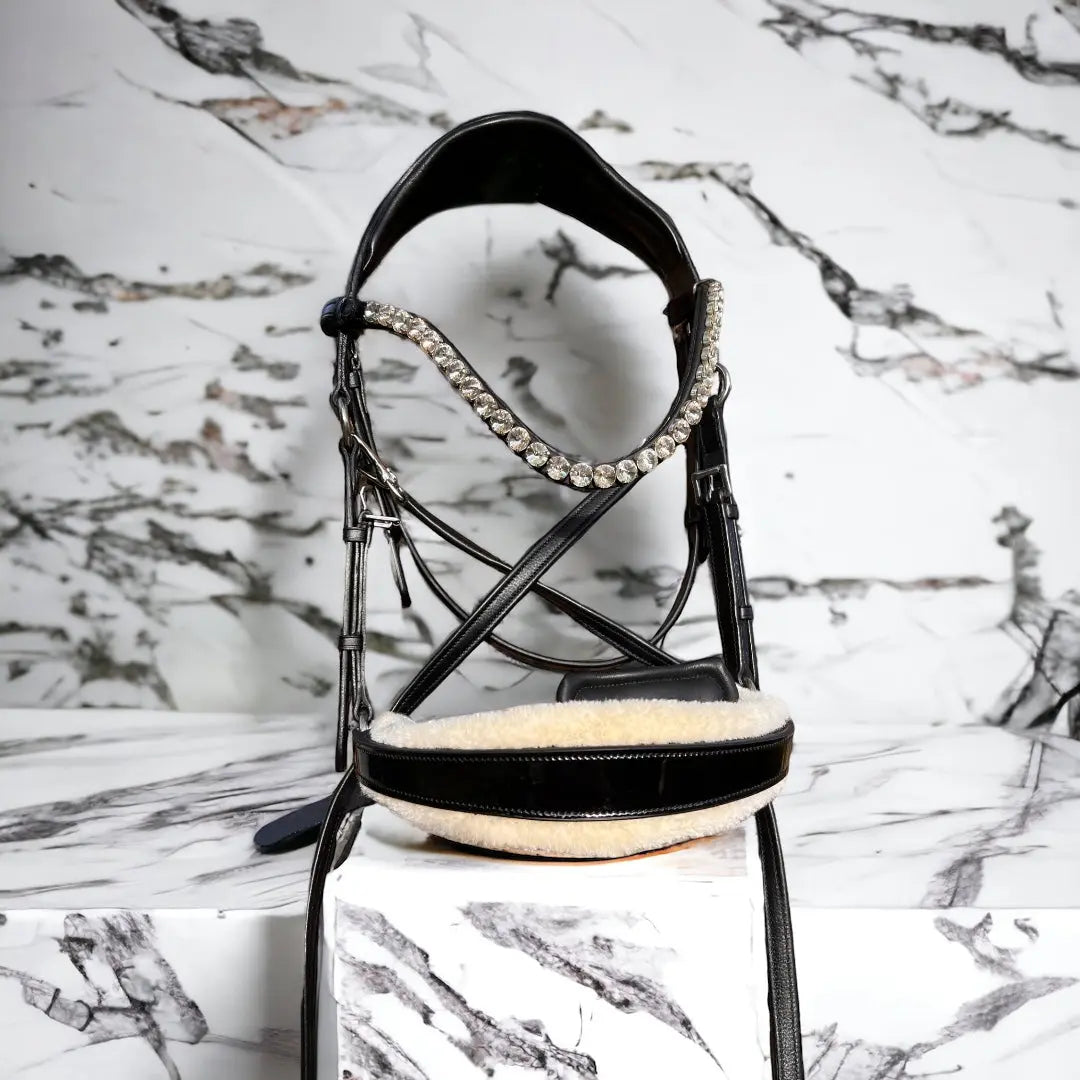 gebisslose Trense in Lack Luxury HB Bridle CR-Harmonyequestrian