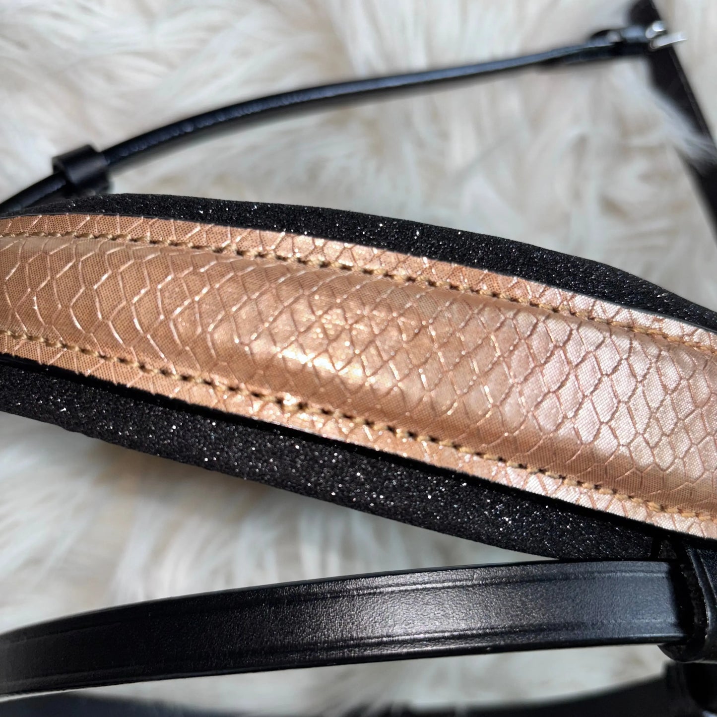 Nasenriemen Lizard Champagner-Rosé CR-Harmonyequestrian