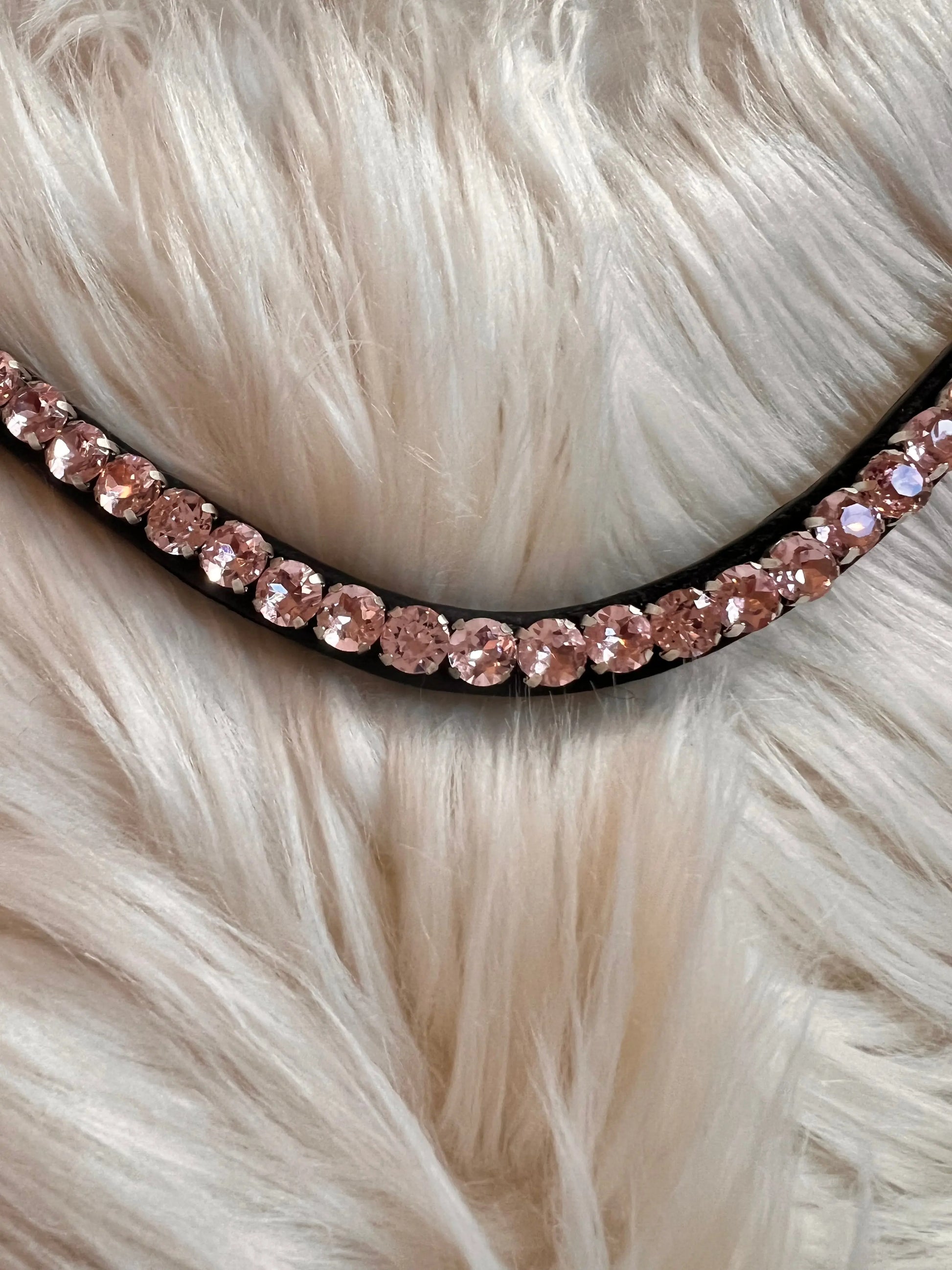 Stirnriemen Slim Rosa CR-Harmonyequestrian