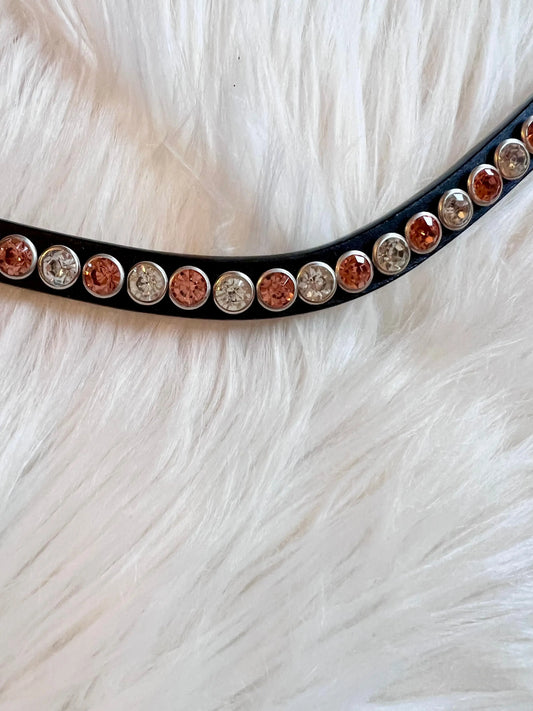 Stirnriemen Rivets Roségold CR-Harmonyequestrian