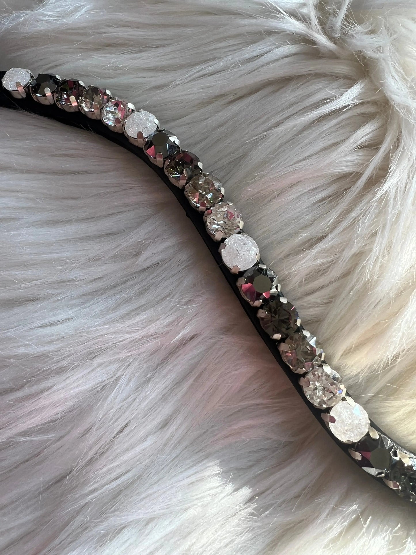 Stirnriemen Black & White CR-Harmonyequestrian