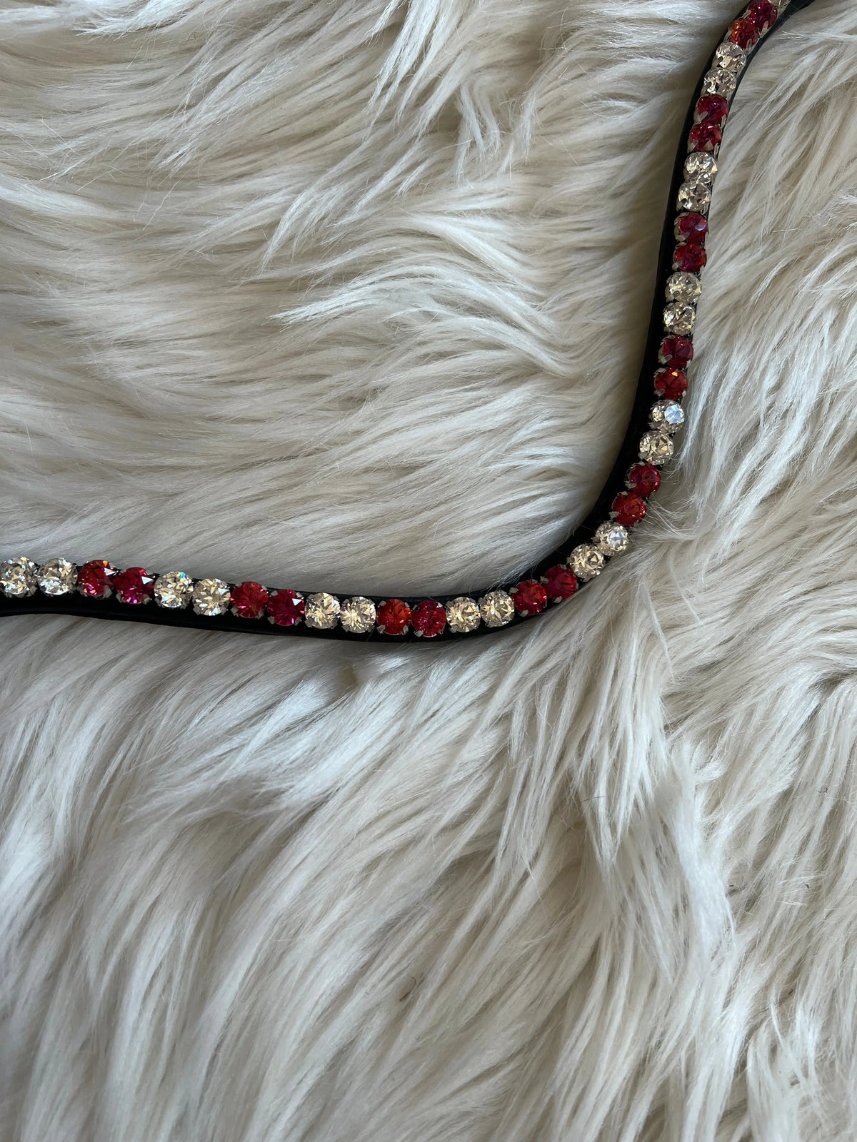 Stirnriemen Slim Scarlet Spark CR-Harmonyequestrian