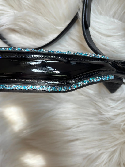 Nasenriemen Crystal Rocks Light Blue CR-Harmonyequestrian