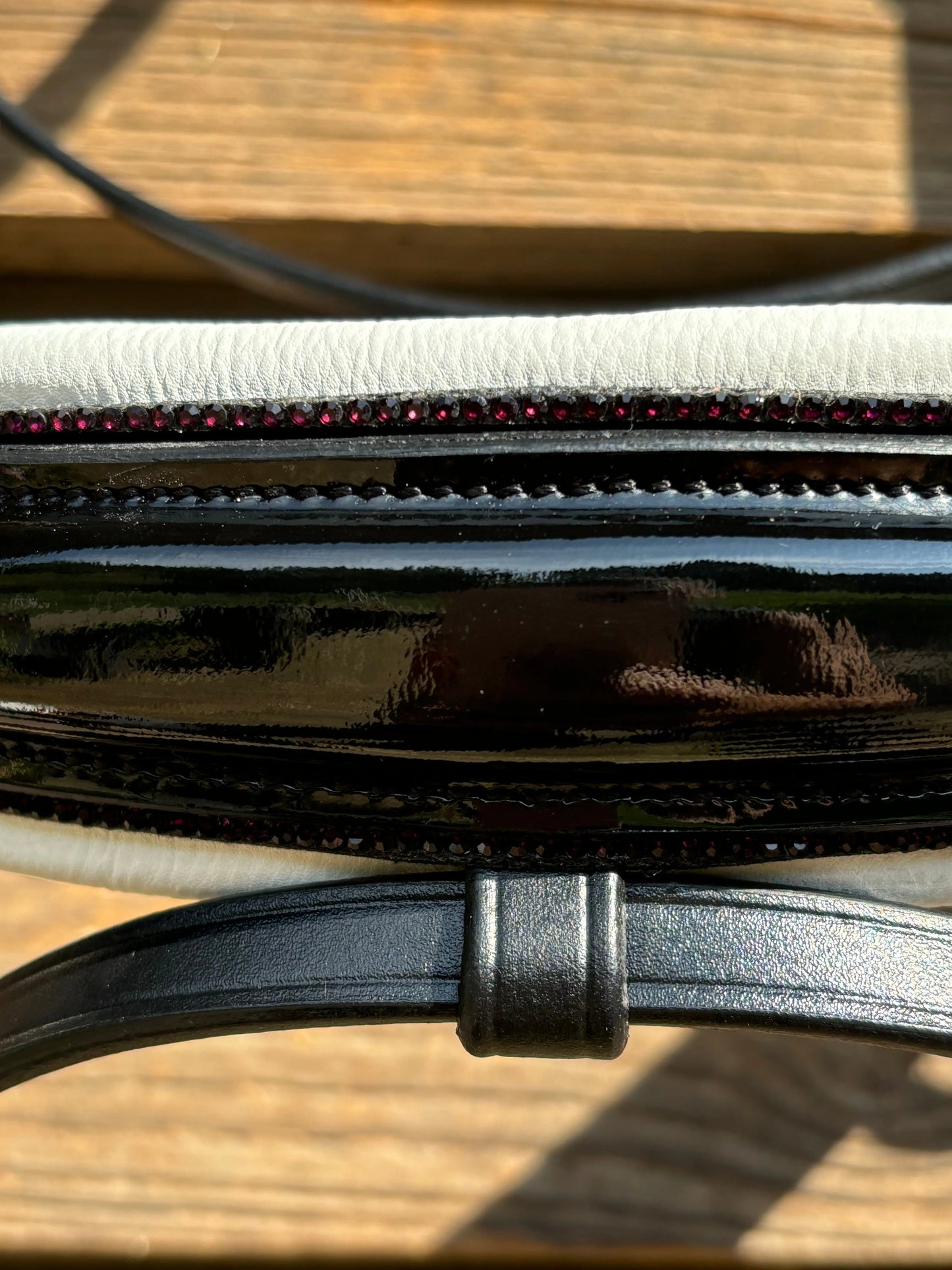 Lacktrense mit purple Crystals CR-Harmonyequestrian