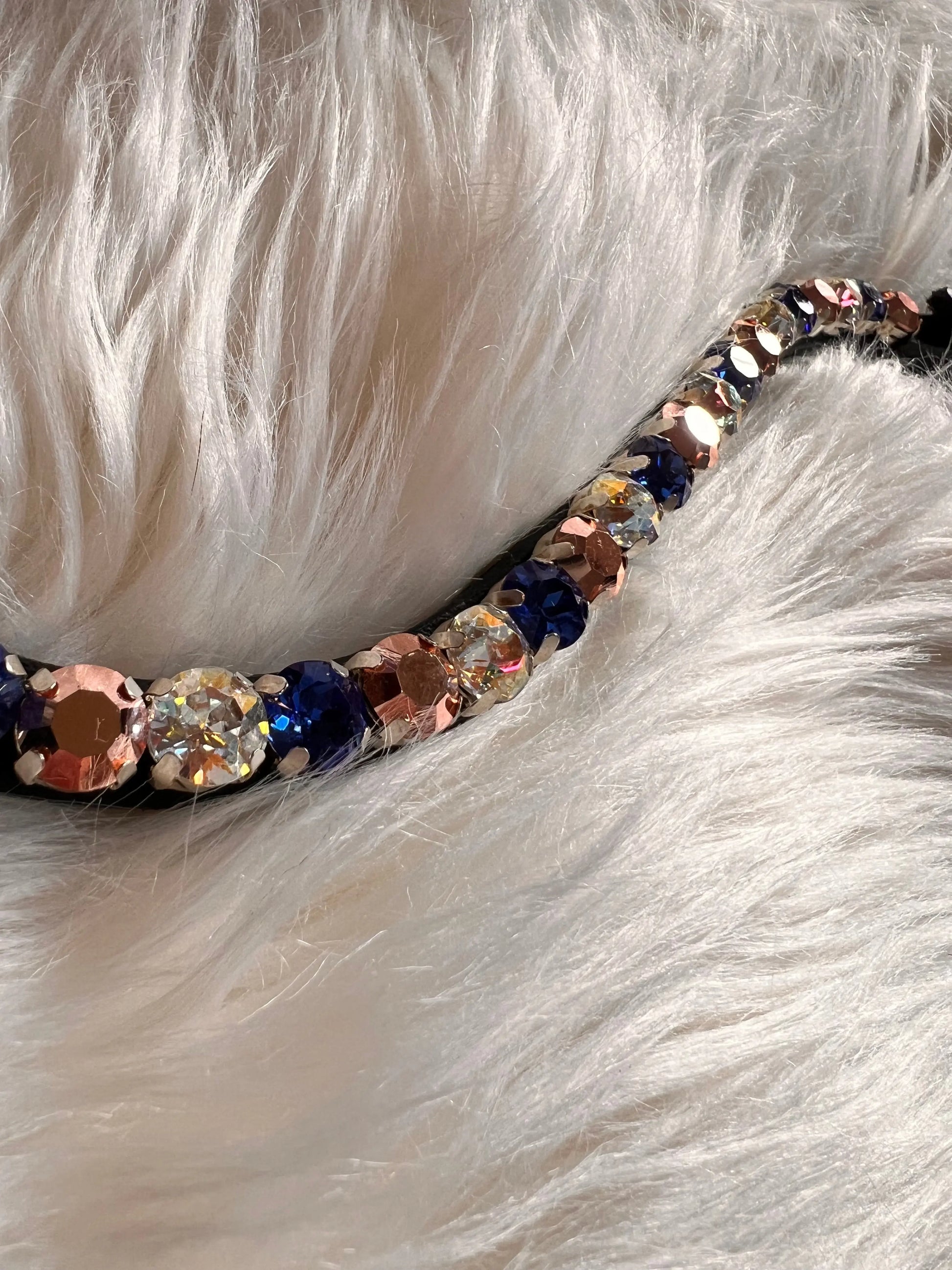 Stirnriemen Blue Roségold CR-Harmonyequestrian