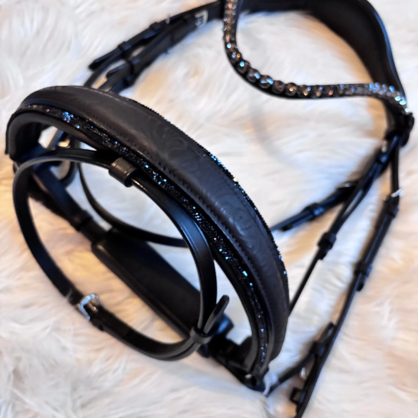 Black Flower Trense CR-Harmonyequestrian