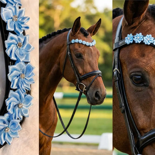 Blütenzauber Stirnriemen CR-Harmonyequestrian