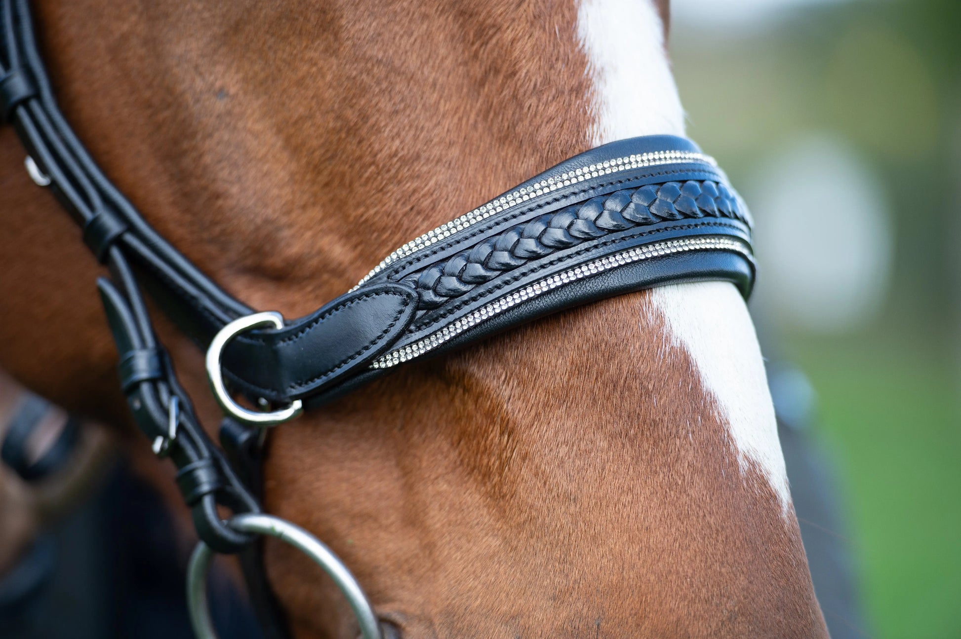 Midnight Supreme - CR-Harmonyequestrian Geflochtene Trense 240.00 Pony-Schwarz-Silber