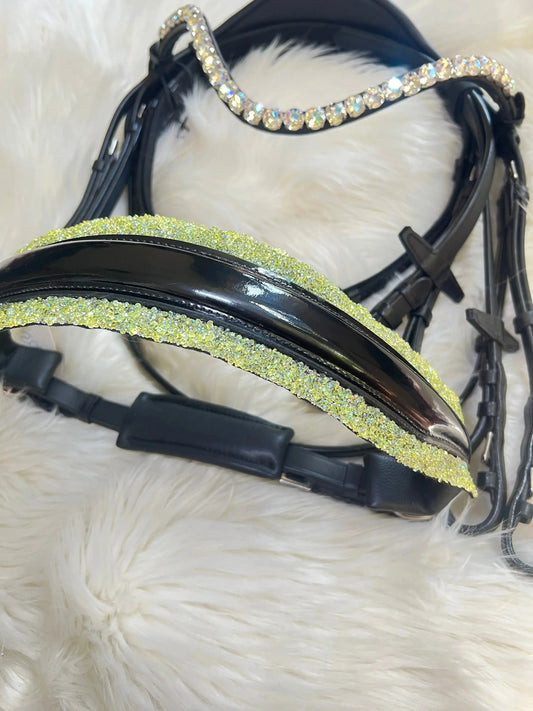 Lime Crystal Deluxe Trense mit oder ohne Sperrriemen CR-Harmonyequestrian