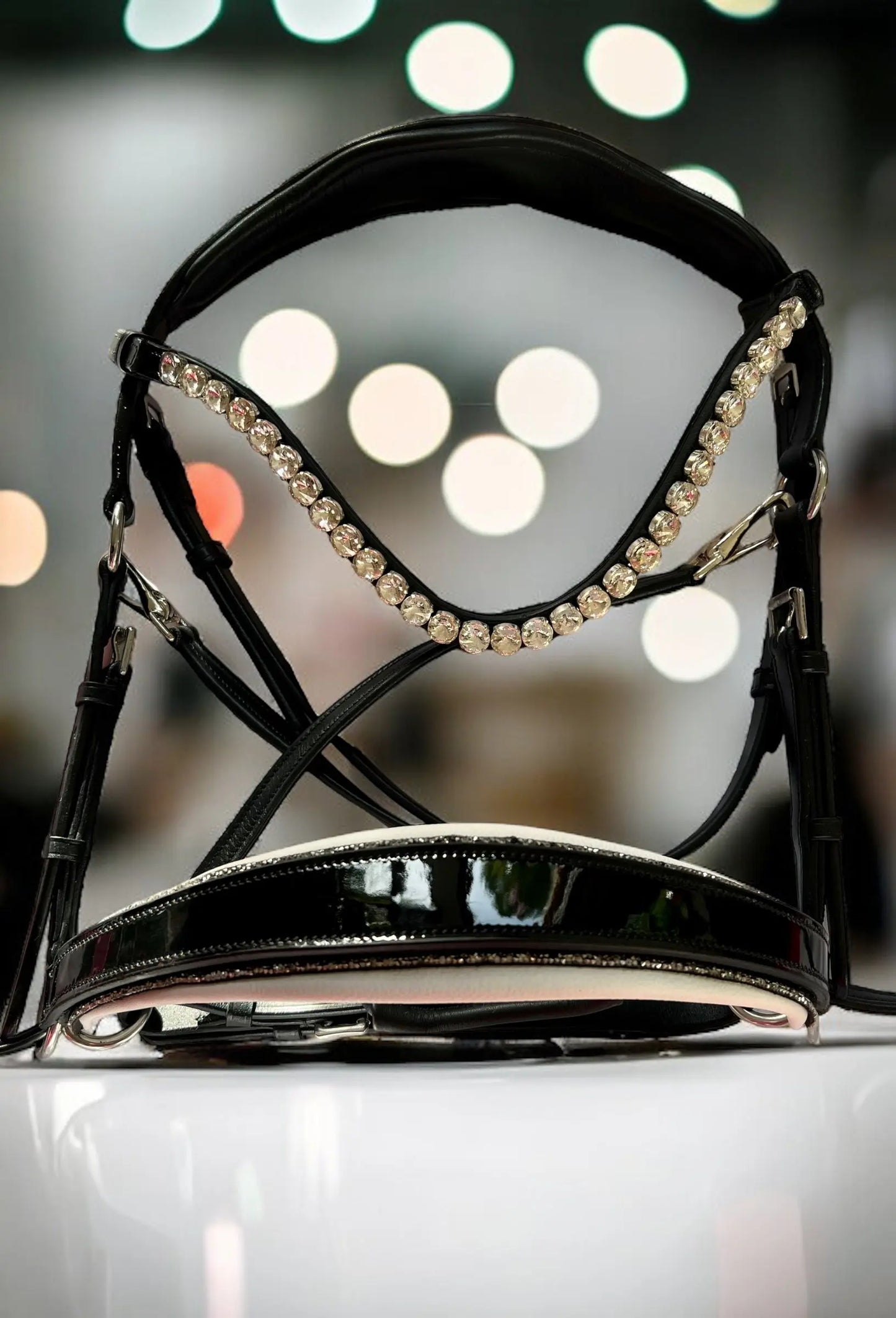 gebisslose Trense in Lack Luxury HB Bridle CR-Harmonyequestrian