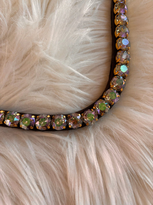 Brauner Stirnriemen Big Ghost Light CR-Harmonyequestrian