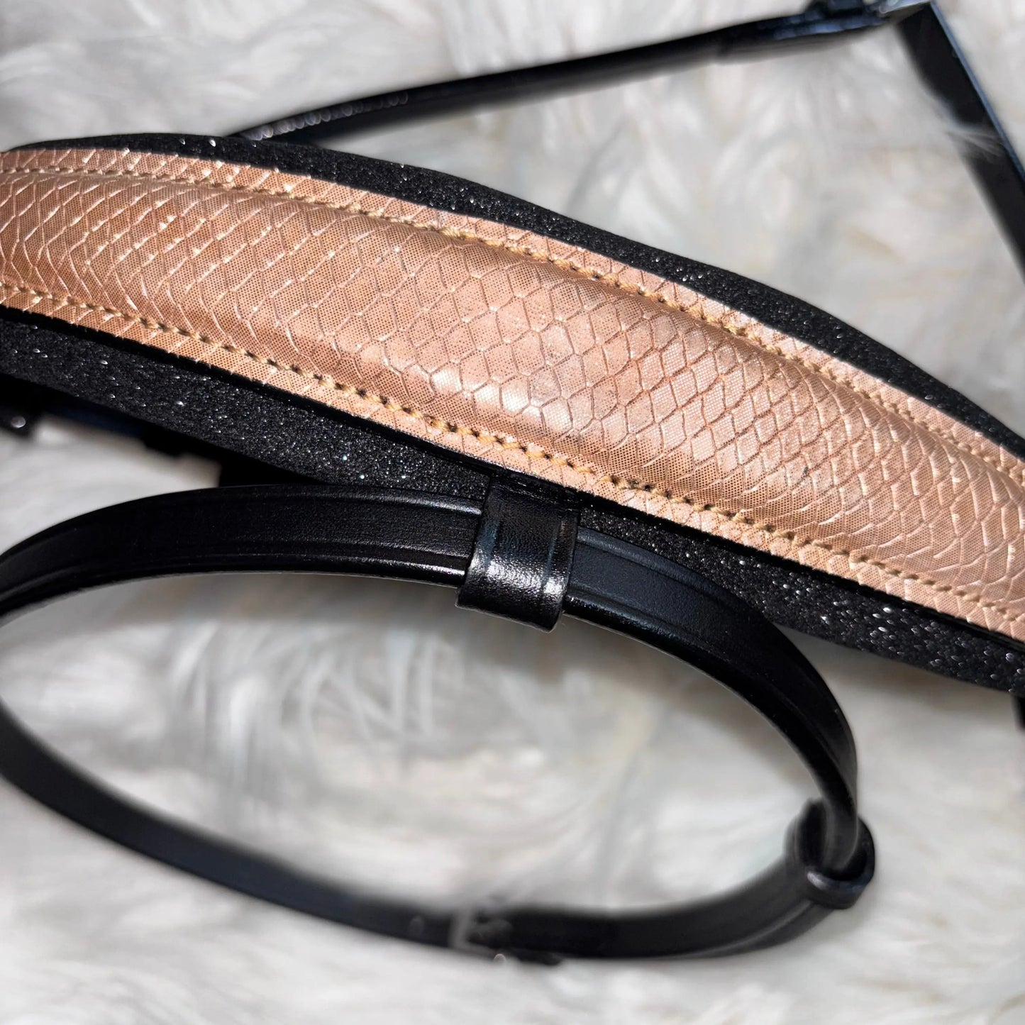 Nasenriemen Lizard Champagner-Rosé CR-Harmonyequestrian