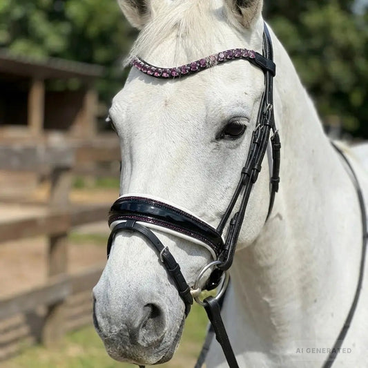 Lacktrense mit purple Crystals WB CR-Harmonyequestrian