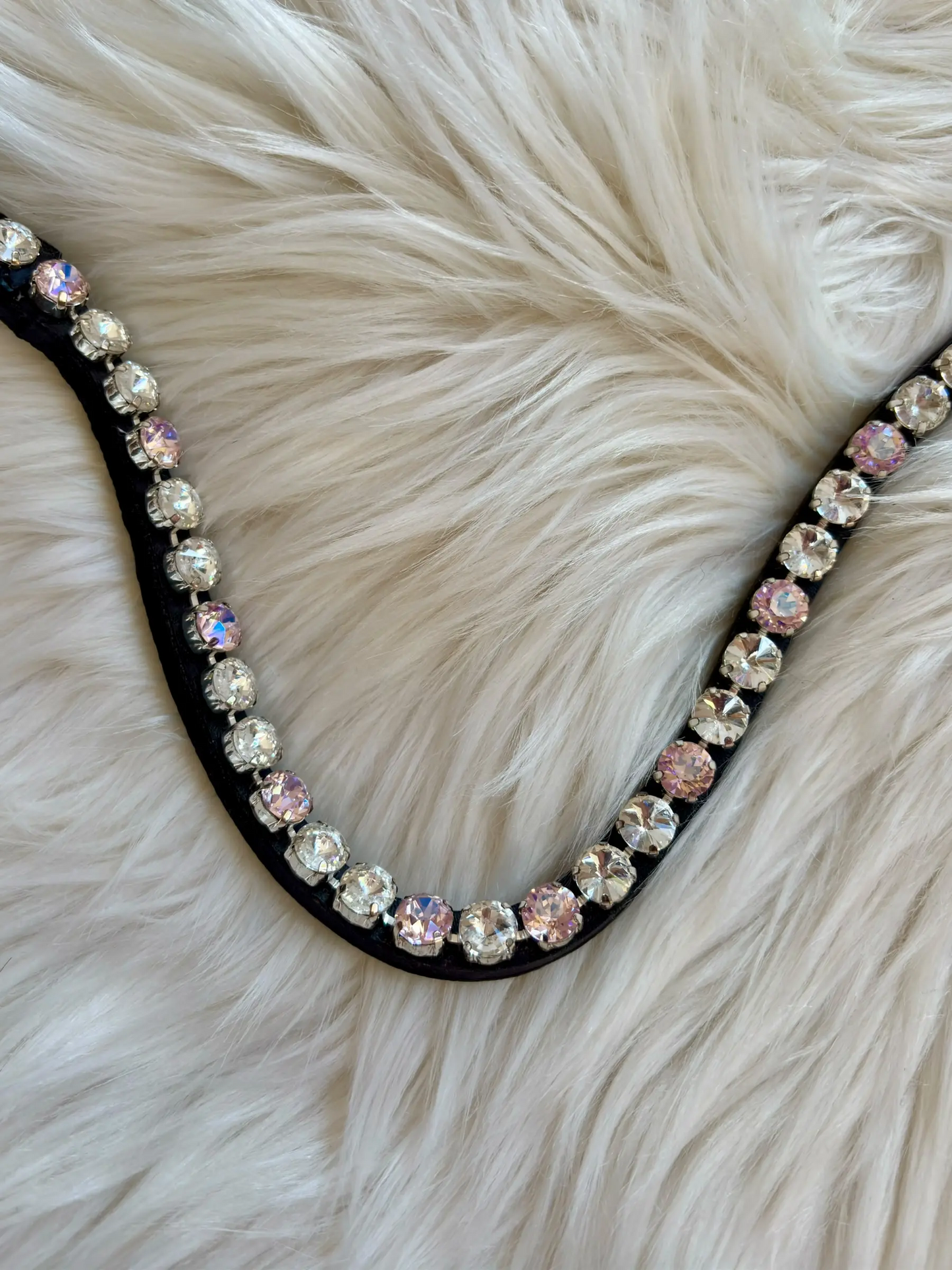 Stirnriemen Rosa Crystal W CR-Harmonyequestrian