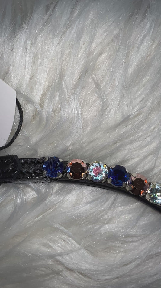 Browband Blue Rose Gold: Elegance in blue and rose gold