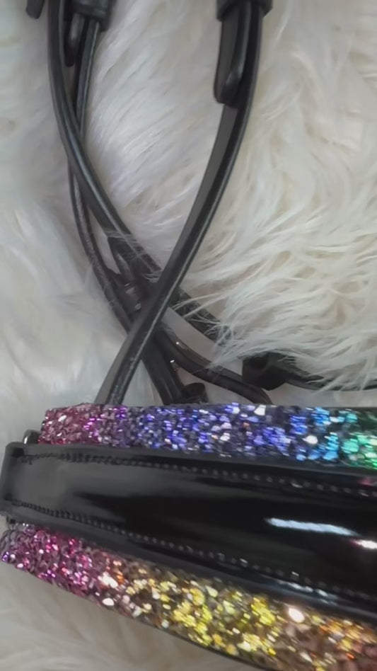 Trense Regenbogen  - Buntes Zaumzeug für Pferde