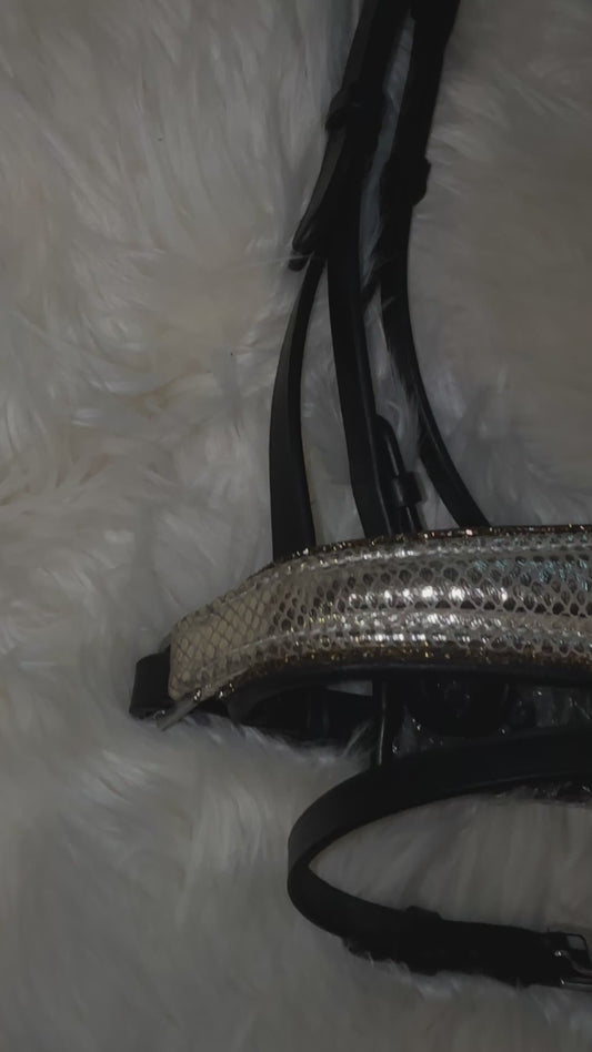 Crocodile Gold Bridle VB
