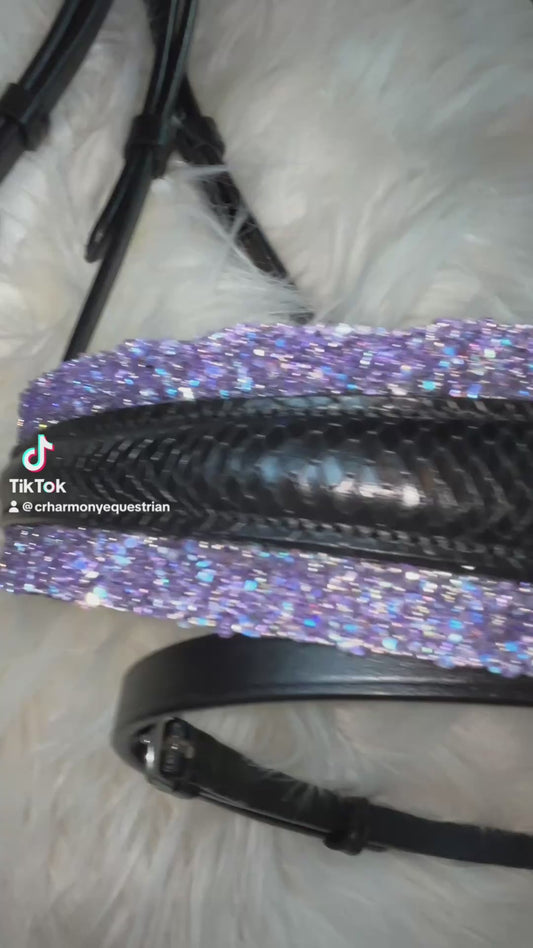 Bridle violet lizard pony - xxl