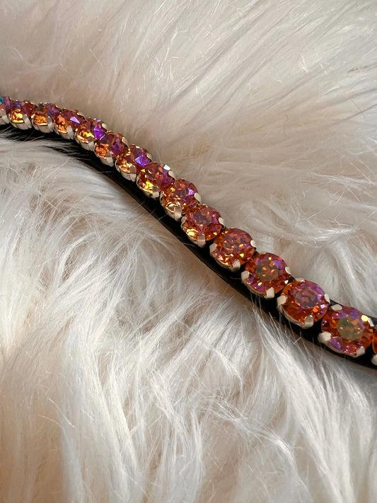 Stirnriemen Orange CR-Harmonyequestrian