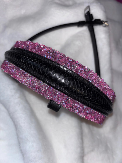 Black Venom Pink Crystal Stones CR-Harmonyequestrian