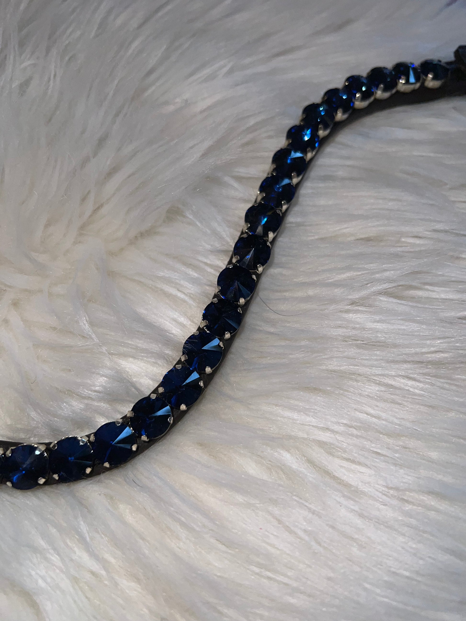 Midnight Blue Stirnriemen CR-Harmonyequestrian