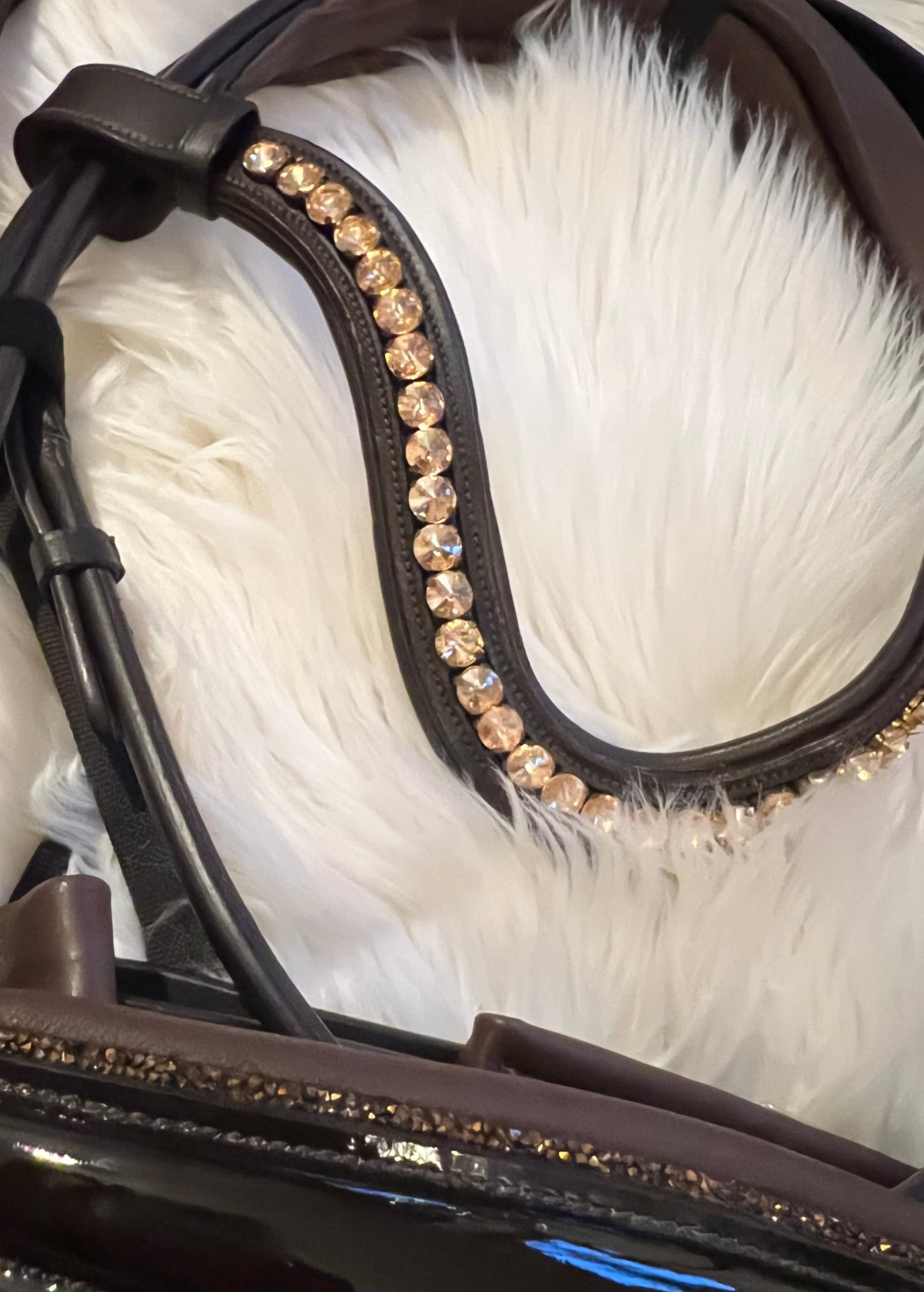 Braune Lack-Trense Full – reduziert CR-Harmonyequestrian