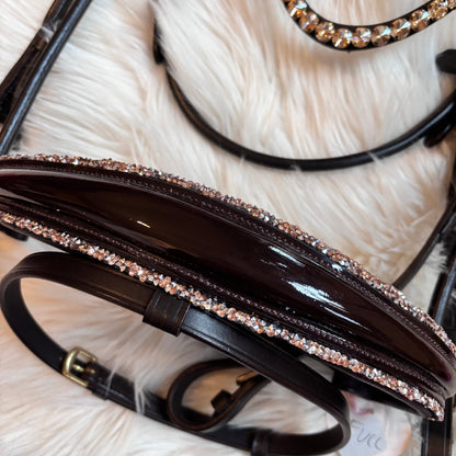 Brown Lacquer Champagne – Rundgenäht, Soft-Genick, Einzelstück (vergünstigt) CR-Harmonyequestrian